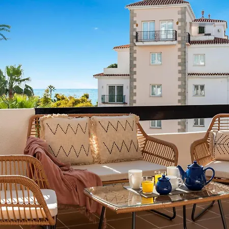 アパート Banus Luminoso Con Vistas Al Mar マルベーリャ